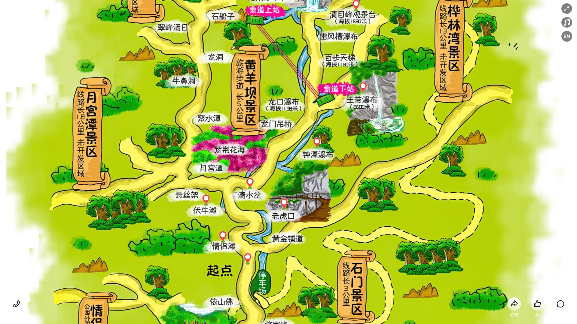 涧西景区导览系统